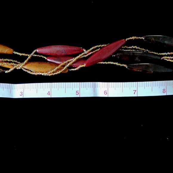 Multi-strand Beaded Necklace - Picture 8 of 9